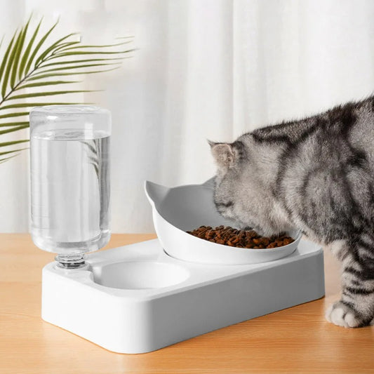 Automatic Pet Feeding Station - קערת אוכל ומים אוטומטית לכלבים וחתולים