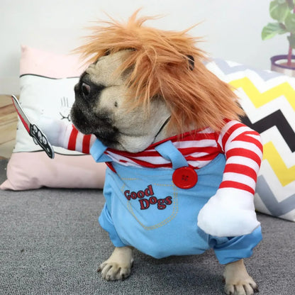 Chucky Dog Costume - תחפושת צ’אקי לכלבים וחתולים