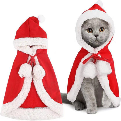 Santa Claus Pet Costume - תחפושת סנטה לכלבים וחתולים