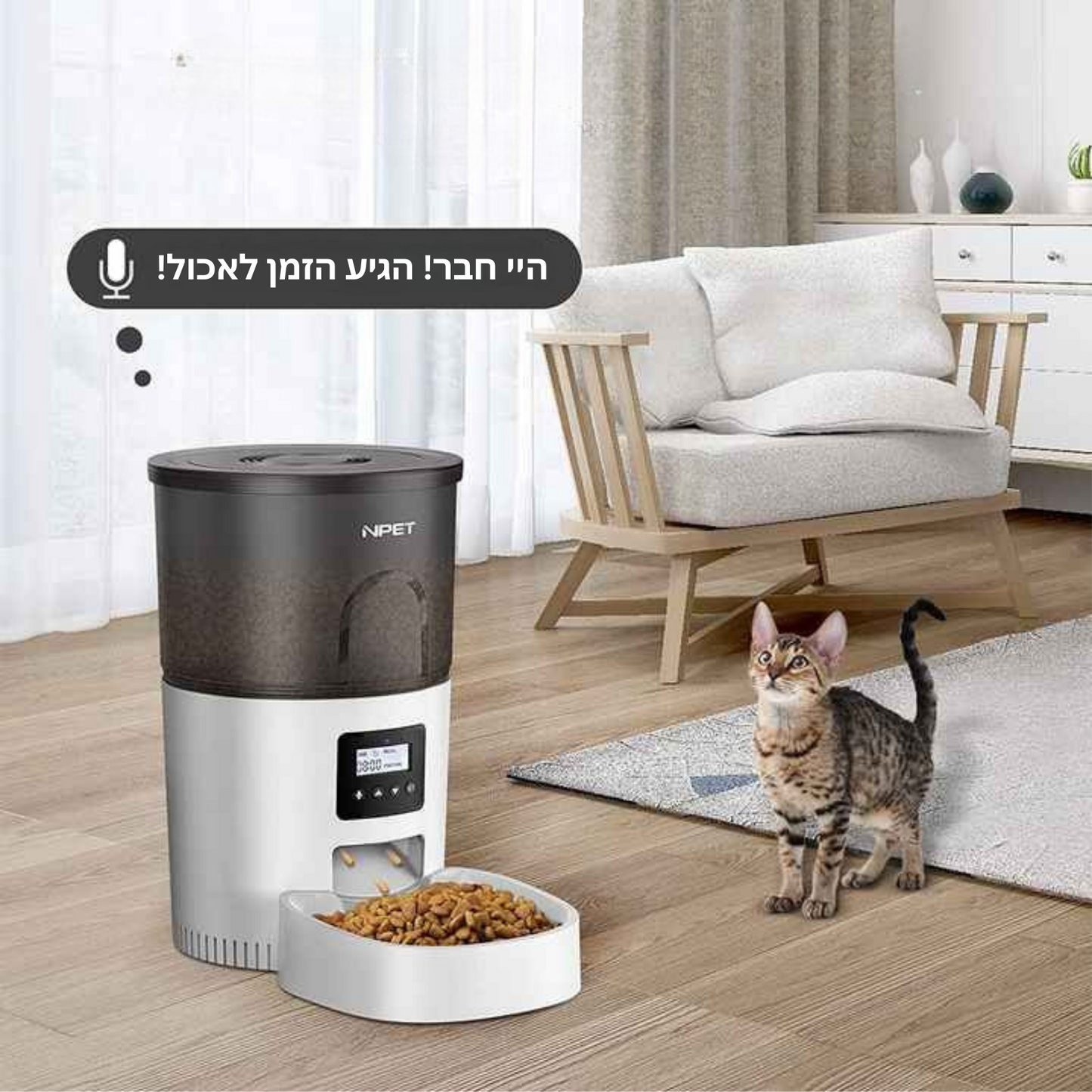 Smart Pet Feeder - מאכיל חיות אוטומטי עם שליטה מרחוק