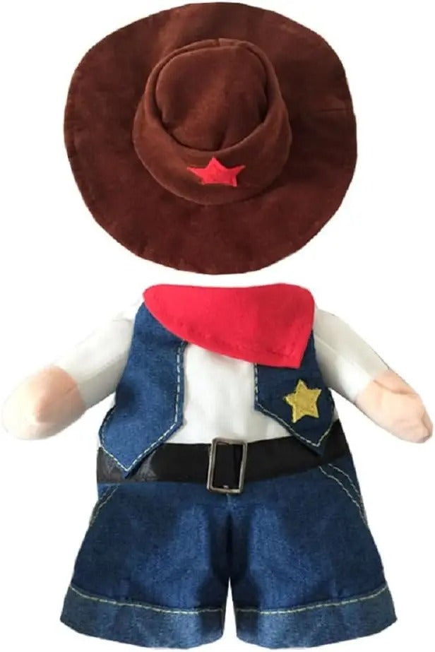 Cowboy Pet Costume - תחפושת קאובוי מצחיקה לכלבים וחתולים